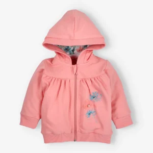 Bluza rozpinana z bawełny organicznej FLOWERS